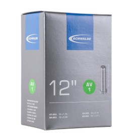 Schwalbe Fahrradschlauch AV1 12" AV1 47/62-203 EK AGV 40 mm Schlauch, Schwarz