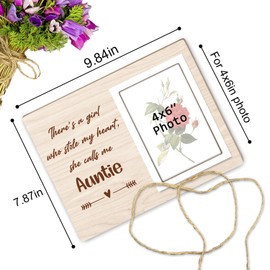 Best Aunt Ever Gifts, Aunt Gifts Picture Frame, Gifts for Aunt Picture Frame, Birthday, Christmas Gifts for Aunt Photo Frame, She Calls Me Auntie,4x6 Inch Photo 12P68