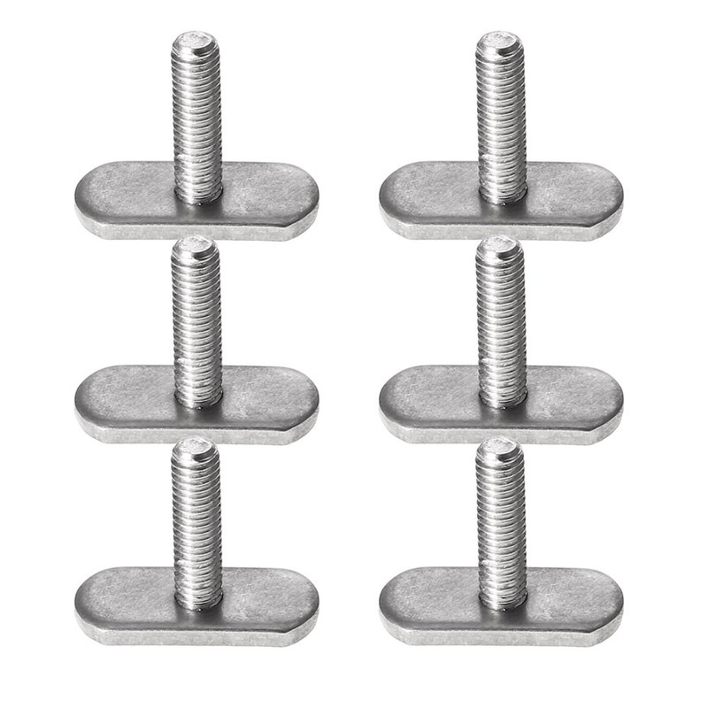 Walmeck 6Pcs Kayak Rails Screws Bolts Hardware Parts for Kayak