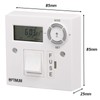 SPARES2GO Digital Fused Spur Timer for Immersion Heaters, Lighting, Panel
