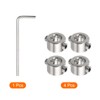 sourcing map 4pcs 7mm Drill Stop Collar Set Depth Stop,
