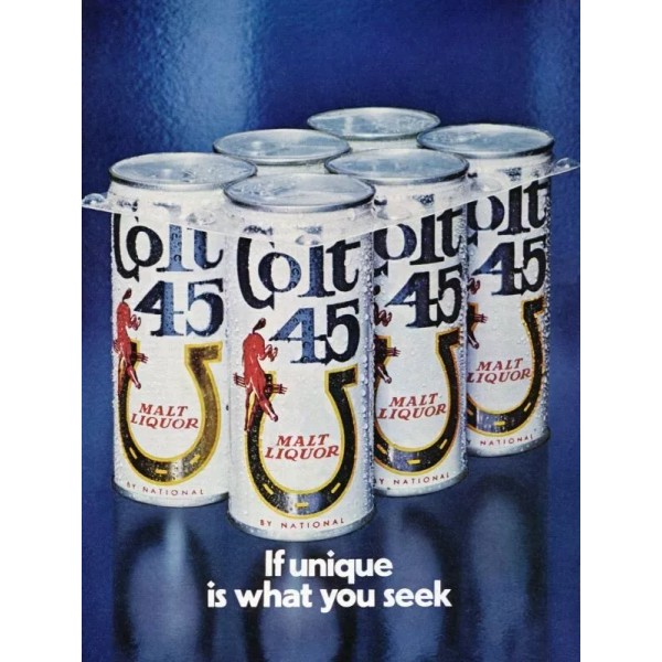 Colt 45 Malt Liquor If Unique is What You Seek