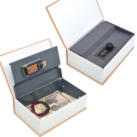 Money Safe Books Portable Hidden Safe Book with Combination Lock Fireproof Diversion Book Safe Money Storage Secret Books Size S 18*11.5*5.5cm--7*4.5*2.2"