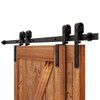AONAYIOA 9FT Bypass Sliding Barn Door Hardware Kit, Combination Track
