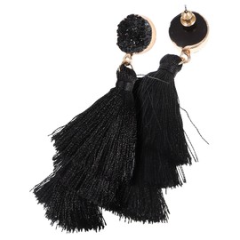 COLLBATH Summer Earrings Layered Tassel Dangle Earring Set for Party Wedding Bridal Fashion