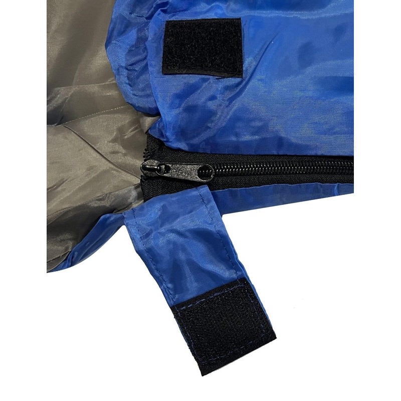 Sleeping Bag - 7' Blue Mummy Adult Envelope Style Rectangular