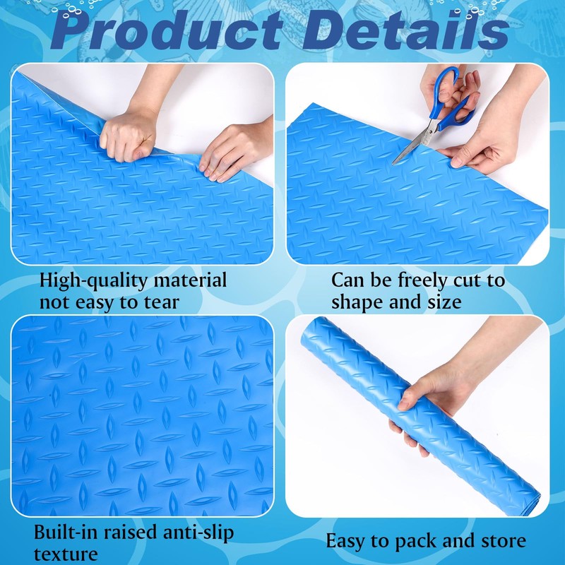 Drydiet Above Ground Pool Ladder Mat, Swimming Protective Nonslip Step