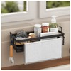 LBTING Sponge Holder for Kitchen Sink, Wall Mounted Sink Caddy