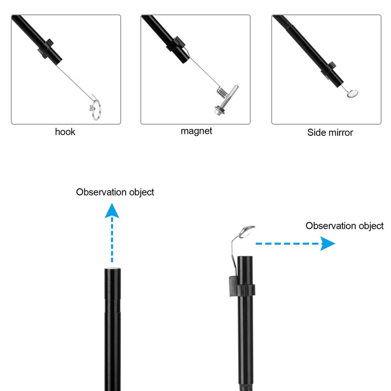 6LED HD Endoscope 5.5MM Wireless WiFi Inspection Camera IP67 Waterproof