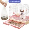 upcessory 50 pcs Disposable Cage Liners, Clear Plastic Rabbit Cage
