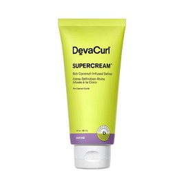 DevaCurl SuperCream Rich Coconut-Infused Definer – Hydra-Definition Blend, Moisturizing Curl Cream for Smoothness, Shine, & Frizz Control