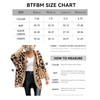 BTFBM Women Fashion Leopard Print Long Sleeve Sweater Cardigan Loose