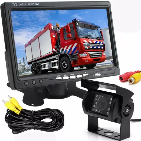 Unbranded Vehicle IR Rear View Backup Camera w/ 7" HD