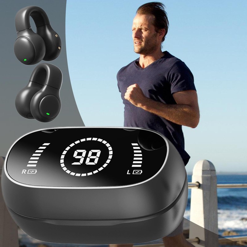 Clip On Earbuds | Clip On Workout Headphones,Long-Lasting Secure Fit,