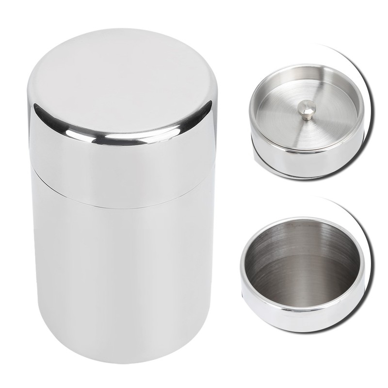 Portable 304 Stainless Steel Sealed Tea Leaf Storage Jar Canister