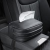 Car Tissue Box Multifunction Leather Seat Back Napkin Holder Container