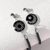 Two Piece Adjustable Sun and Moon Friendship Bracelets Couple Bracelets