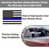 Zhizhong for 2004-2018 Chevy Silverado GMC Sierra Back Middle Window