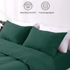 Hafaa Pillowcases 2 Pack Brushed Microfiber Emerald Green Pillow Cases
