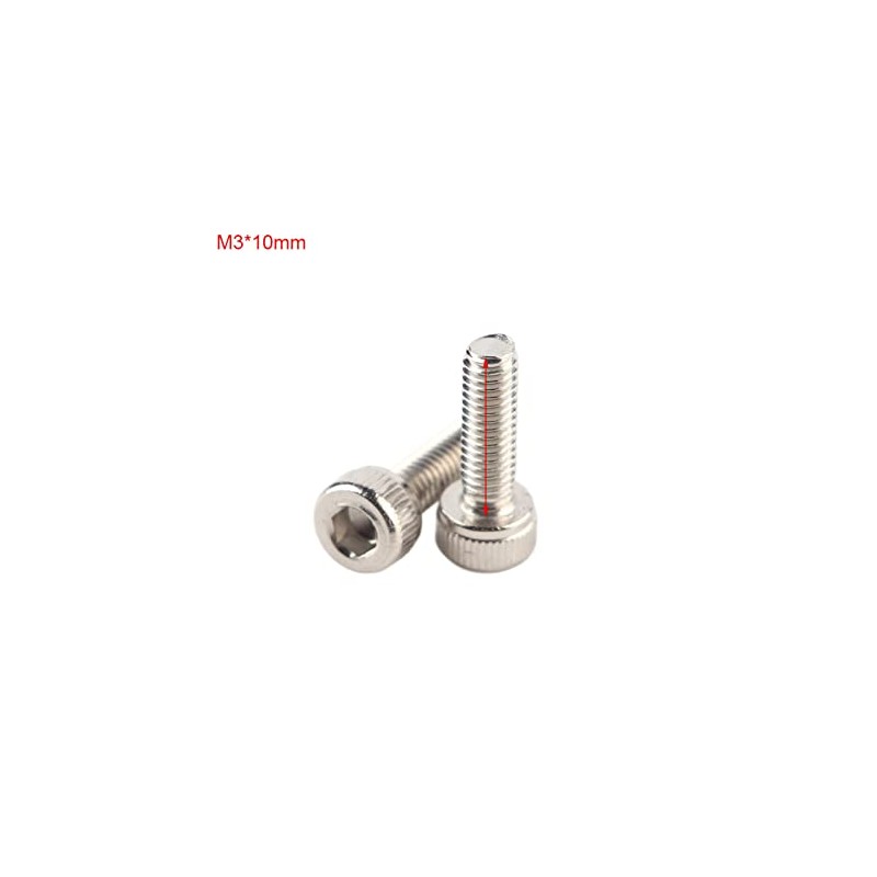 Tornillos de Acero Inoxidable 304 M3 Cabeza Hexagonal 100 Unidades
