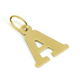 Lightweight 9ct Gold Initial Letter A Charm