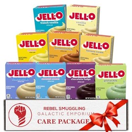 Instant Pudding Mix Variety 9 Pack Care Package Gift Basket by Rebel Smuggling Galactic Emporium.