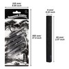 REBECASKYENS 12 Pcs Graphite Material Sticks,Charcoal Pencils For Artists,Square Compressed