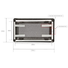KOTARBAU Air Grille 10 x 20 cm White Fireplace Grill Ventilation Grille Hot Air Grille Cold Air Grille Tiled Stove Grille Fireplace / Oven Accessories