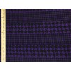SLP Fabrics Liverpool Fabric-Black Eggplant Double Size Houndstooth-LV