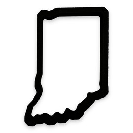 Indiana State Cookie Cutter with Easy to Push Design (4 inch)