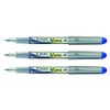PILOT V-Pen Disposable Fountain Pen Silver Medium Nib - Blue