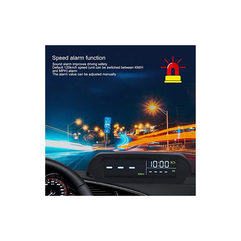 1 x Host, Universal Car HUD Head-Up Display, Multifunction Projector,