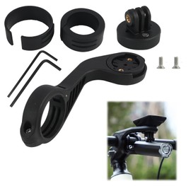Robust Bicycle Mount for GPS Bicycle Computers and Cameras, Compatible with G/G+, Universal Handlebar Mount for 25.4 mm and 31.8 mm, Includes Headlight Holder