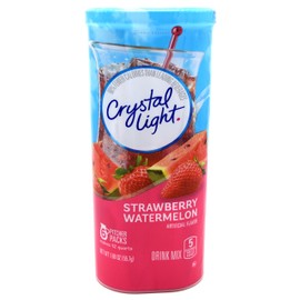 Crystal Light Strawberry Watermelon Drink Mix, 12-Quart Canister (Pack of 10)