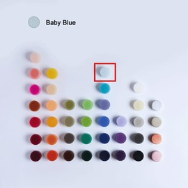 MOZEAL 3" x 4" Hand-Poured Unscented Baby Blue Candle, Dripless Sky Blue/Light Blue Pillar Candle Set of 3, Long Clean Burning, Approx 72 Hours Burn Time, Rustic Country Style, Home Decor