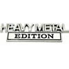 2 Pack Heavy Metal Edition Emblem 3D Chrome Badge Decal