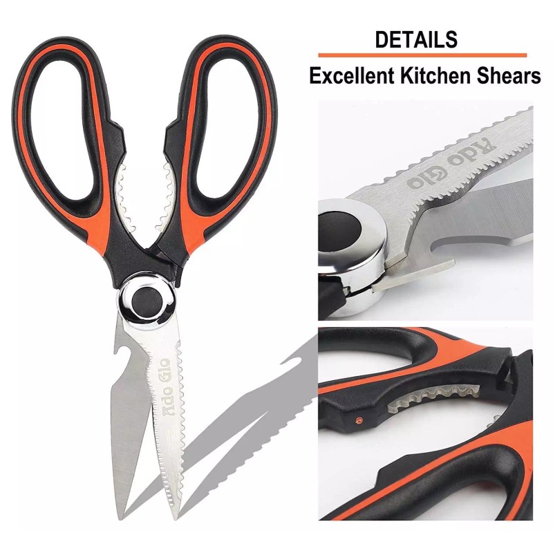 Ado Glo Kitchen Shears Scissors Heavy Duty Multipurpose for Meat