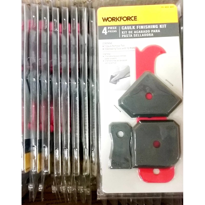WORKFORCE 4-Piece Caulking Tool Kit,Caulk Finishing Tool Kit (4 Piece