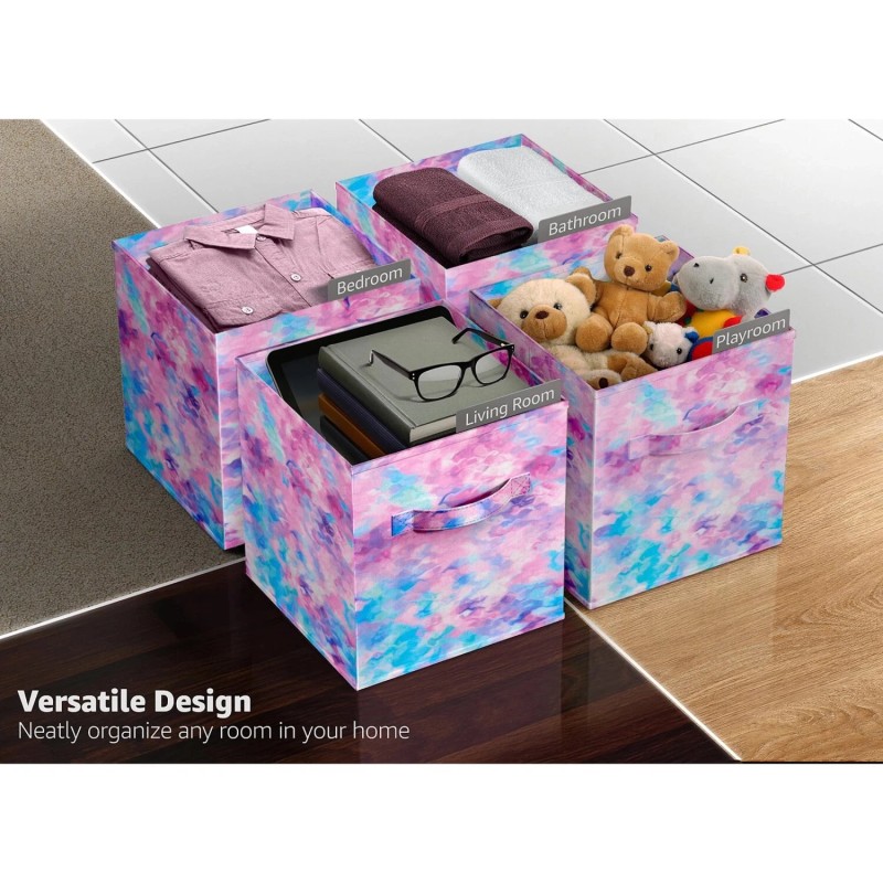 Unbranded 11 Inch Fabric Storage Cube Organizer, Set of 6