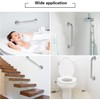 Bathroom Grab Bar, Stainless Steel 1" Diameter Anti-Slip Handicap Grab