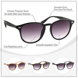 Full Lens Reading Sunglasses | Classic Outdoor Reader Glasses | Men and Women (Brown Tortoise, 3.25)