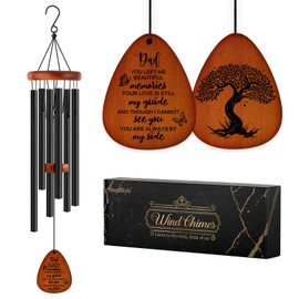 SteadStyle SteadStyle Memorial Wind Chimes - Memorial Gifts for Loss of Dad, Sympathy Gifts for Loss of Father, Bereavement Gifts for Loss of Father, Memorial Gifts