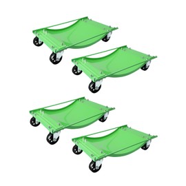 EcoExplorer Car Dolly Set of 4, 11,200 LBS Max. Capacity Heavy Duty Wheel Dolly, Antiskid Vehicle Dollies for Moving Car with 3.5 Inch Swivel Steel Wheels, 23.8 inch x 14.4 inch