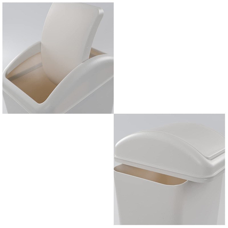 Obstnny 14 L / 3.5 Gallon Slim Plastic Trash Can