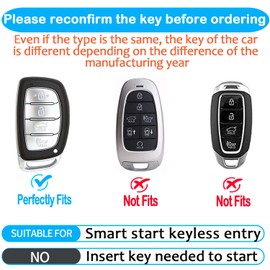 Sindeda for Hyundai Key Fob Cover with Keychain Soft Full Protection Key Shell Compatible with 2016-2021 Elantra Elantra GT Ioniq Sonata Tucson Smart key (Pink)