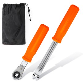 Suwimut 2 Pieces Slack Adjuster Tools, 5/16" Ratcheting Wrench Automatic Slack Adjuster Release Tools, Air Brake System Adjustments Wrench Tool Set for Semi Truck Big Truck Trailers