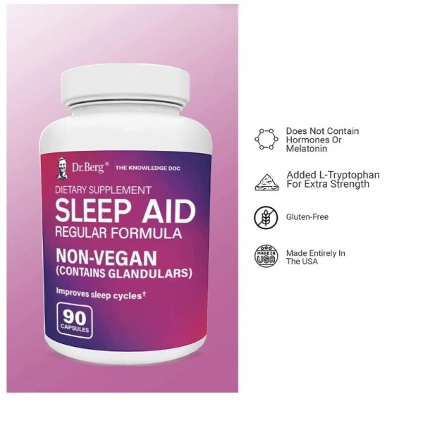 Dr Berg Sleep Aid Regular Formula, For Natural Support for