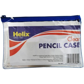 Helix Pencil Case PVC Coloured Zip 200x125mm Ref M77040