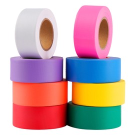 GEYYANG Flagging Tape,3.35 Mil Thick,8 Assorted Colors,1-3/16" x 98ft(Total 787ft) - Neon Marking Tape for Survey Boundaries, Trees and Hazardous Areas - Weatherproof and Fade-Resistant