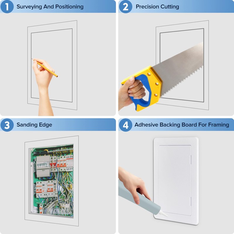 Donext Access Plumbing Panel for Drywall Ceiling, 6x9 in Plastic